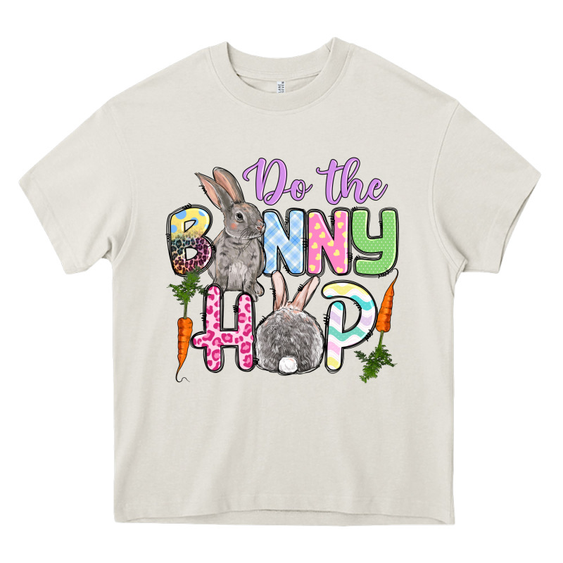 Do The Bunny Hop Easter Heavy Core Tee by OliviaCreatesArt | Teevron