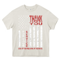 Cream thank you for your service   veterans day t Heavy Core Tee - maiPhamDesign