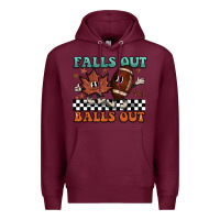 Burgundy falls out balls out Premium Hoodie - BarkalooDesign