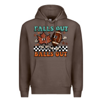 Coffee falls out balls out Premium Hoodie - BarkalooDesign