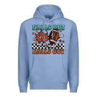 Colony Blue falls out balls out Premium Hoodie - BarkalooDesign