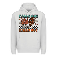 Dove Grey falls out balls out Premium Hoodie - BarkalooDesign