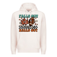 Pale Pink falls out balls out Premium Hoodie - BarkalooDesign