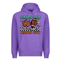 Purple falls out balls out Premium Hoodie - BarkalooDesign