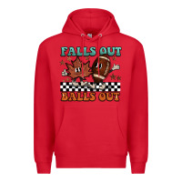 Red falls out balls out Premium Hoodie - BarkalooDesign
