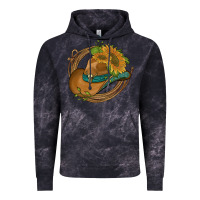 Cloud Black western hat with sunflowers and rope Vintage Hoodie - Artiststas