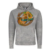Cloud Rock western hat with sunflowers and rope Vintage Hoodie - Artiststas