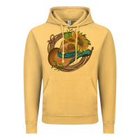 Vintage Mustard western hat with sunflowers and rope Vintage Hoodie - Artiststas