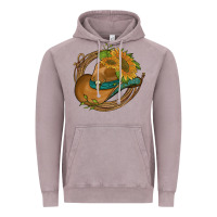Vintage Zinc western hat with sunflowers and rope Vintage Hoodie - Artiststas