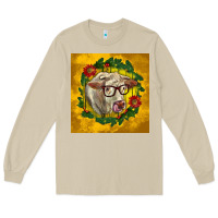 Mushroom christmas charolais cow face Long Sleeve Tee - LillyAllenDesigns