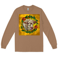 Toasted Coconut christmas charolais cow face Long Sleeve Tee - LillyAllenDesigns