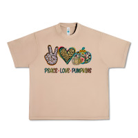 Burro Peace Love Pumkins Urban Heavy Tee - Jasminsmagicworld