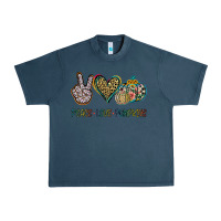 Midnight Navy Peace Love Pumkins Urban Heavy Tee - Jasminsmagicworld