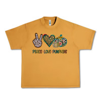 Peanut Butter Peace Love Pumkins Urban Heavy Tee - Jasminsmagicworld