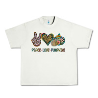 Pistachio Peace Love Pumkins Urban Heavy Tee - Jasminsmagicworld