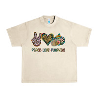 Sandshell Peace Love Pumkins Urban Heavy Tee - Jasminsmagicworld