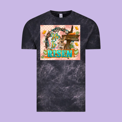 Easter Day He Is Risen 20oz Skinny Vintage Tee Designed By Lillyallendesigns