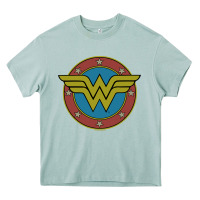 Arona Wonder Woman Vintage Emblem Heavy Core Tee - maiPhamDesign
