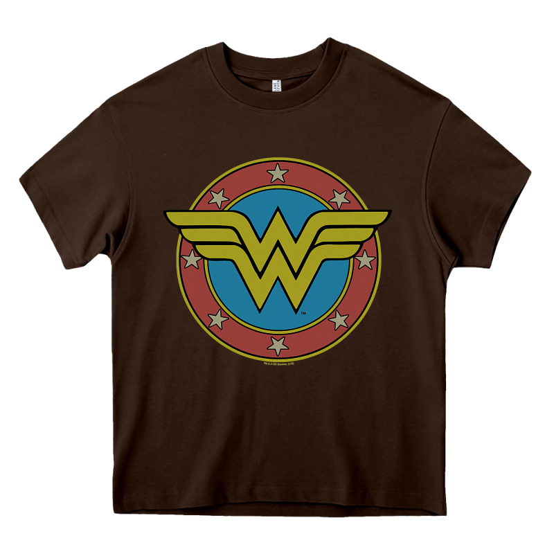 Wonder Woman Vintage Emblem Heavy Core Tee by maiPhamDesign | Teevron