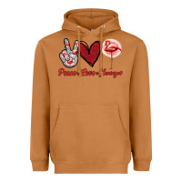 Meerkat Peace Love Flamingo Heavyweight Hoodie - Jasminsmagicworld