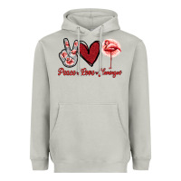 Moon Dust Peace Love Flamingo Heavyweight Hoodie - Jasminsmagicworld