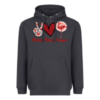 Smoke Peace Love Flamingo Heavyweight Hoodie - Jasminsmagicworld