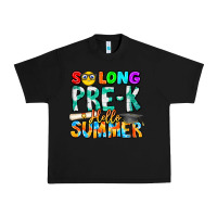 Black So Long Pre K Hello Summer Urban Heavy Tee - CowhideDigitalArt