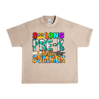 French Oak So Long Pre K Hello Summer Urban Heavy Tee - CowhideDigitalArt