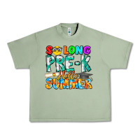 Oil Green So Long Pre K Hello Summer Urban Heavy Tee - CowhideDigitalArt