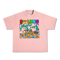 Salmon So Long Pre K Hello Summer Urban Heavy Tee - CowhideDigitalArt