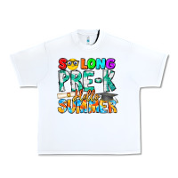 White So Long Pre K Hello Summer Urban Heavy Tee - CowhideDigitalArt