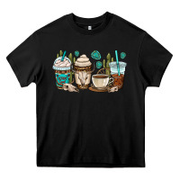 Black bull skull coffee cups Heavy Core Tee - OliviaCreatesArt