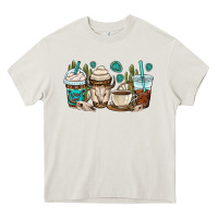 Cream bull skull coffee cups Heavy Core Tee - OliviaCreatesArt