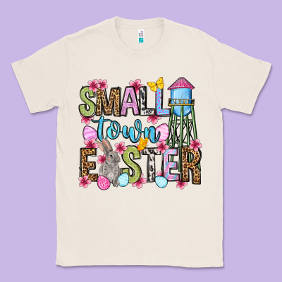 Easter Day Small Town Easter Classic Tee Designed By Oliviacreatesart