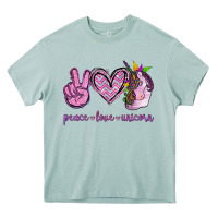 Arona Peace Love Unicorn Heavy Core Tee - Jasminsmagicworld