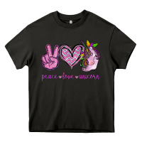 Asphalt Peace Love Unicorn Heavy Core Tee - Jasminsmagicworld