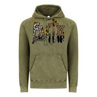 Vintage Olive faith over fear Vintage Hoodie - CowhideDigitalArt
