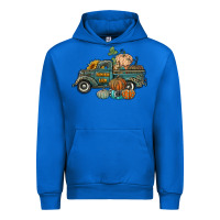 Cobalt western pumpkin farm truck Urban Hoodie - RanaPortraitStore