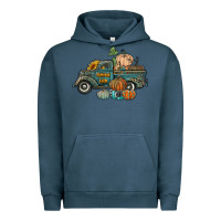 Pigment Midnight Navy western pumpkin farm truck Urban Hoodie - RanaPortraitStore