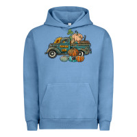 Pigment Pebble Blue western pumpkin farm truck Urban Hoodie - RanaPortraitStore