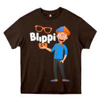 Chocolate Brown Kids Cartoon Blippis funny Heavy Core Tee - maiPhamDesign
