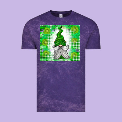 St. Patricks Day Gnome Vintage Tee Designed By Cowhidedigitalart