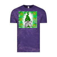 Cloud Purple St. Patricks Day Gnome Vintage Tee - CowhideDigitalArt