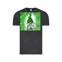 Vintage Black St. Patricks Day Gnome Vintage Tee - CowhideDigitalArt