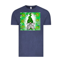 Vintage Denim St. Patricks Day Gnome Vintage Tee - CowhideDigitalArt