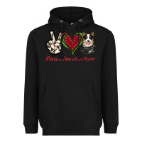 Black Peace Love Blue Heeler Heavyweight Hoodie - Jasminsmagicworld