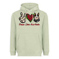 Matcha Peace Love Blue Heeler Heavyweight Hoodie - Jasminsmagicworld