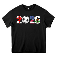 Black North America 2026 Football  Canada USA Mexico Soccer Heavy Core Tee - maiPhamDesign