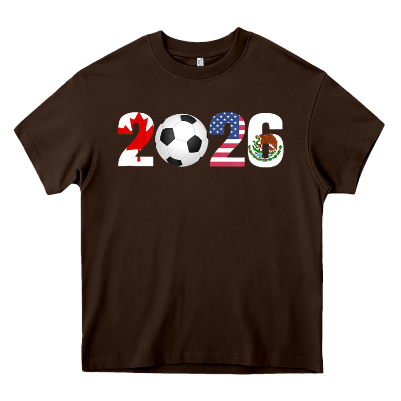 North America 2026 Football  Canada Usa Mexico Soccer Heavy Core Tee by maiPhamDesign | Teevron