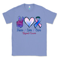 Colony Blue Peace Love Cure Thyroid Cancer Classic Tee - Jasminsmagicworld